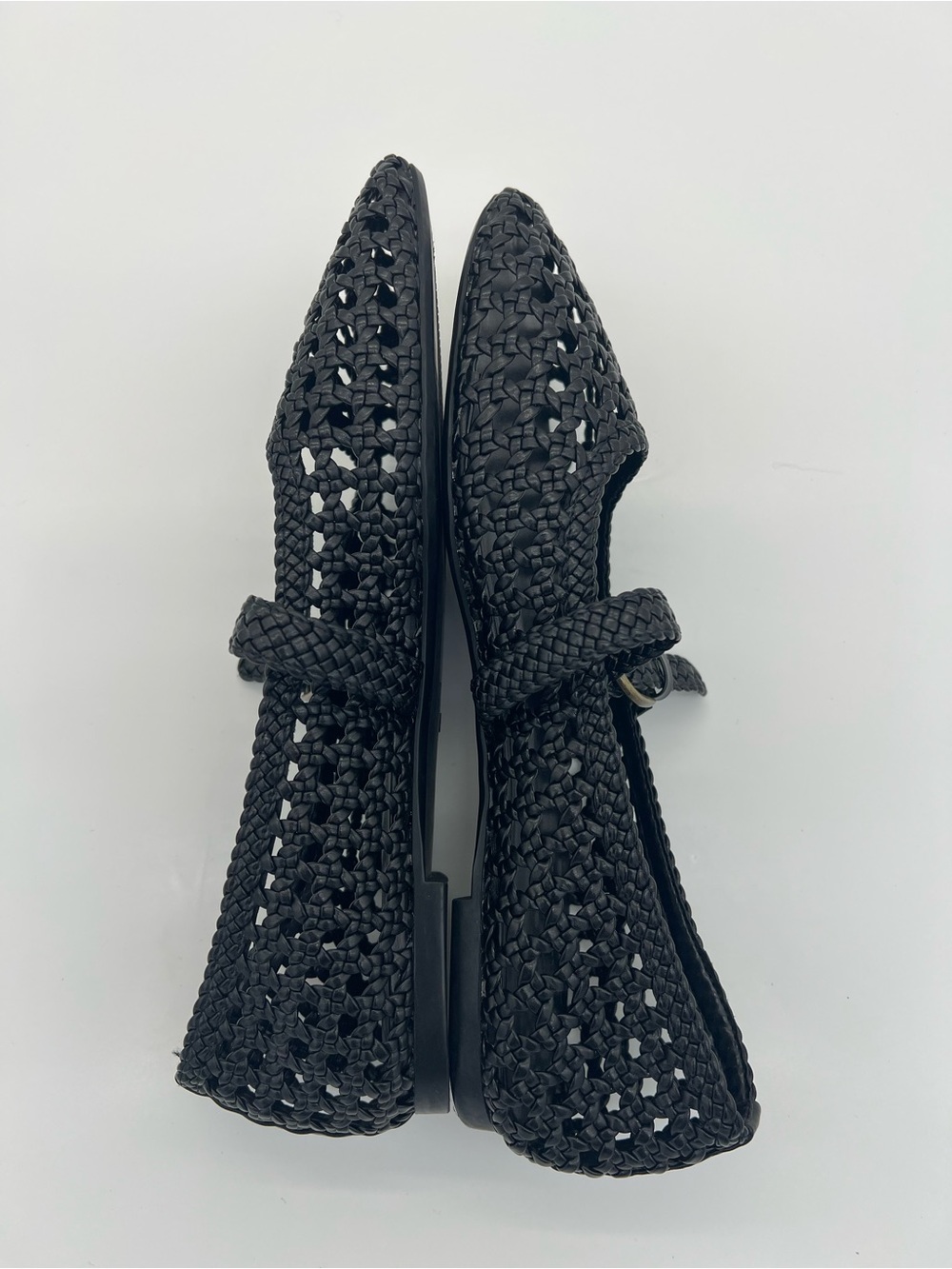 Cushionaire Weston Black Woven Mary Jane Flats size 8 - Picture 5 of 8